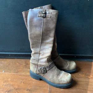 John Fluevog knee-high leather boots, women’s size 7